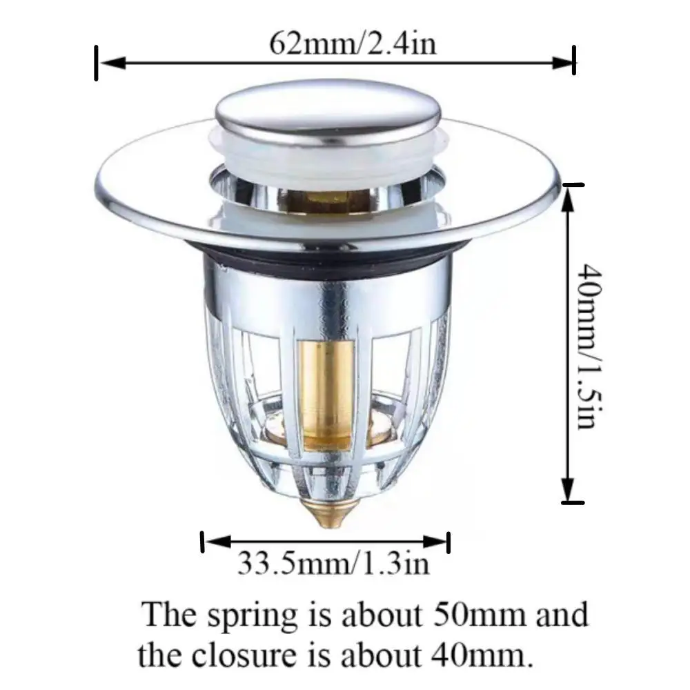 Bouchon de Vidange pour Évier, Filtre de Douche, Noyau de Lavabo, Cuisine, Baignoire, 2/1 Pièces