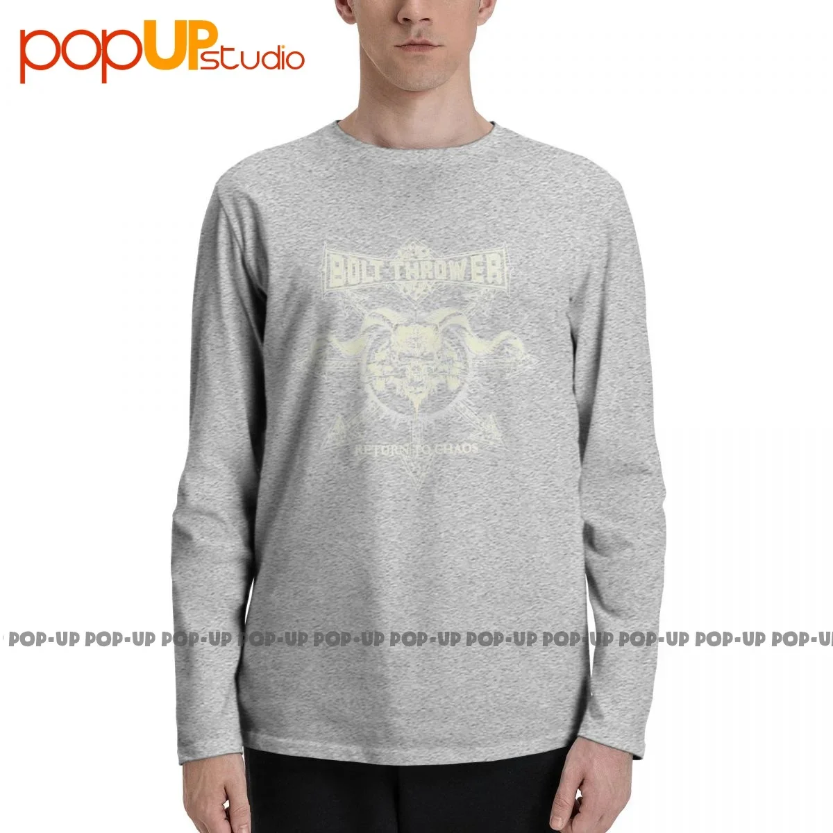 Bolt Thrower Return To Chaos Tour 2013 Death Metal Warmetal Long Sleeve T-Shirts T-shirt Tee Top Splicing