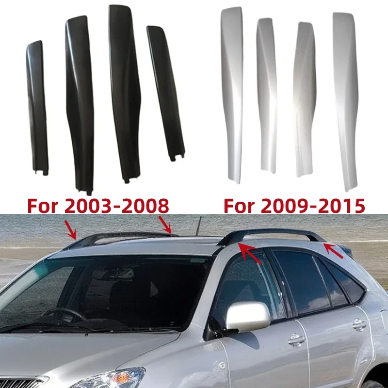 Car Roof Luggage Rack Lid Guard End Cover For Lexus RX300 RX330 RX270 RX350 RX450 2003-2015