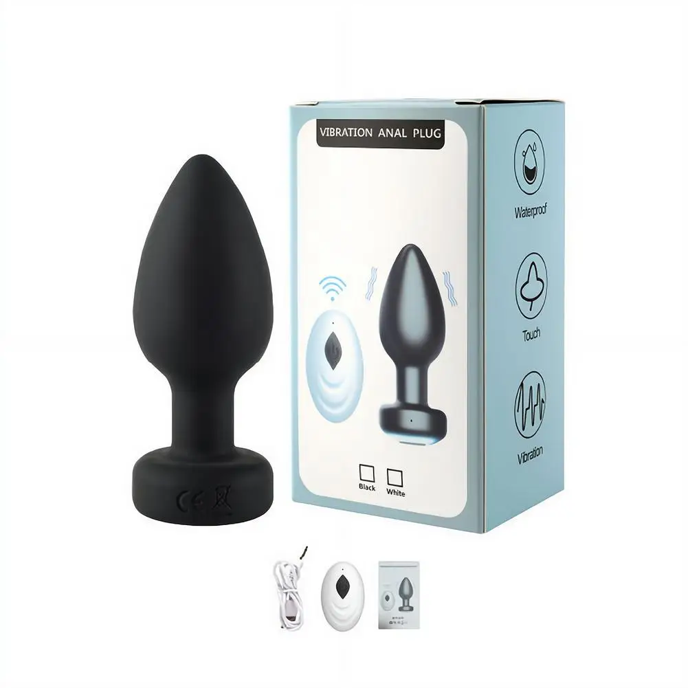 Soft Silicone Anal Plug APP Wireless Remote Control 10 Vibration Modes Discreet Intimate Couple Interactive Unisex SM Adult Toys