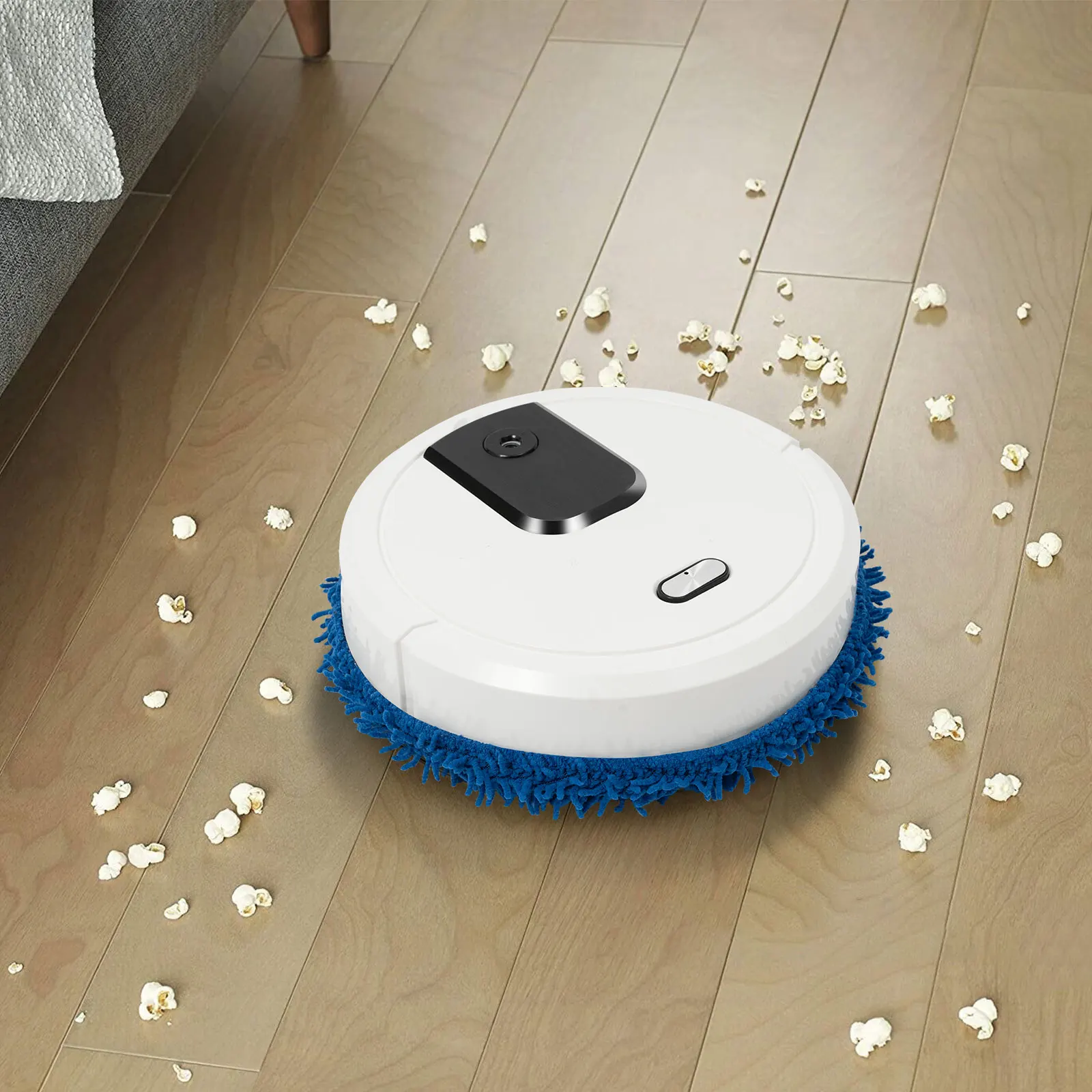 Robot Vacuum and Mop Vacuum Cleaner Wet Dry Automatic Mopping Spraying USB Rechargeable ABS 60min Low Noise Floor Cleaner Home Cleaning Machine view 3