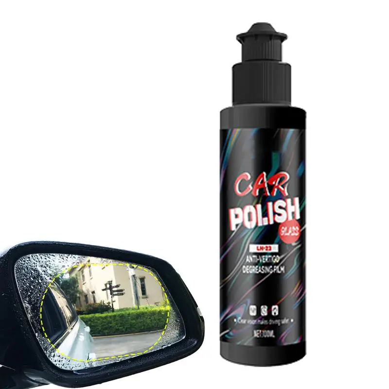 Limpador de vidro de carro 100ml, líquido para limpeza de janelas, esmalte para limpeza de carro, remove arranhões de janelas automotivas