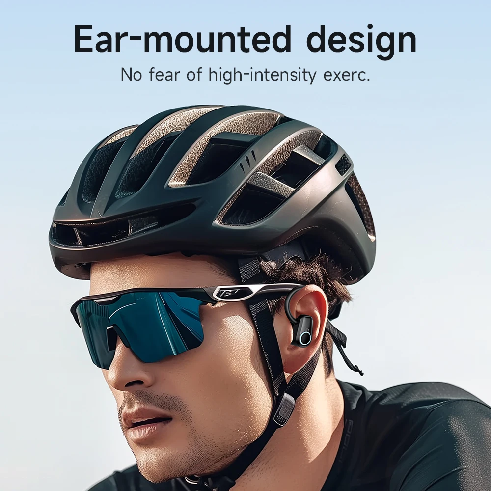 HOCO EQ8 Bluetooth 5.3 Wireless Earbuds LED Display Charging Box Sports HiFi Music Over-Ear Hooks Earphones with Touch Control