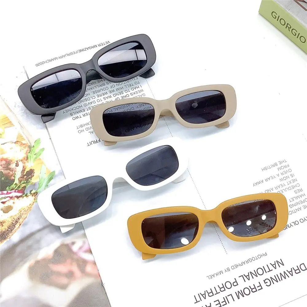 Retro UV 400 Protection Glasses Rectangle Kids Sun Glasses Eyewear Children Sunglasses