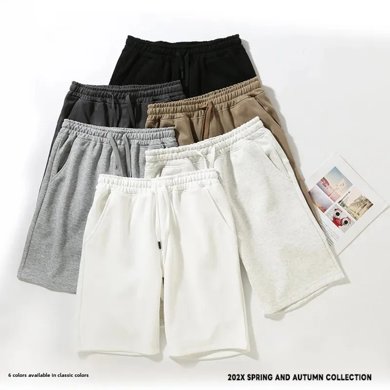 

New 2025 Summer Cotton Shorts for Men And Women Straight Leg Sports Beach Casual Five-Point Pants Mid-Length Shorts
