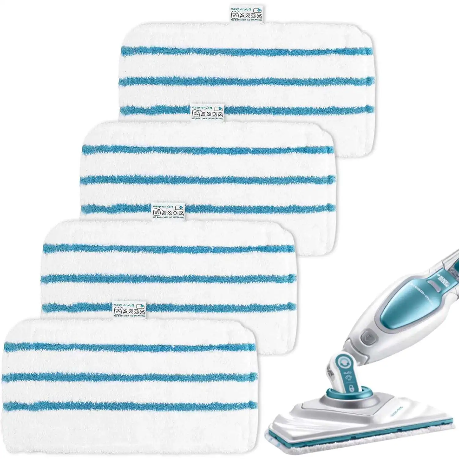 Pads for Black & Decker Steam Mop FSMP20, Microfibre Steam Pads for Black Decker FSM1630, FSM1616, FSMH13E5, FSM1321, FSM1605