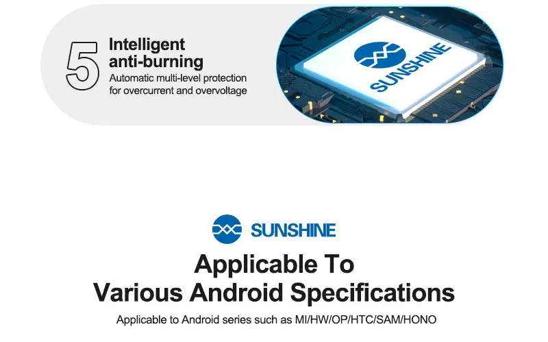 SUNSHINE SS-905H SE Netzteilkabel für iPhone Android Reparatur mit Batterieaktivierungs- und Identifikationsfunktionswerkzeugen – Detail 5