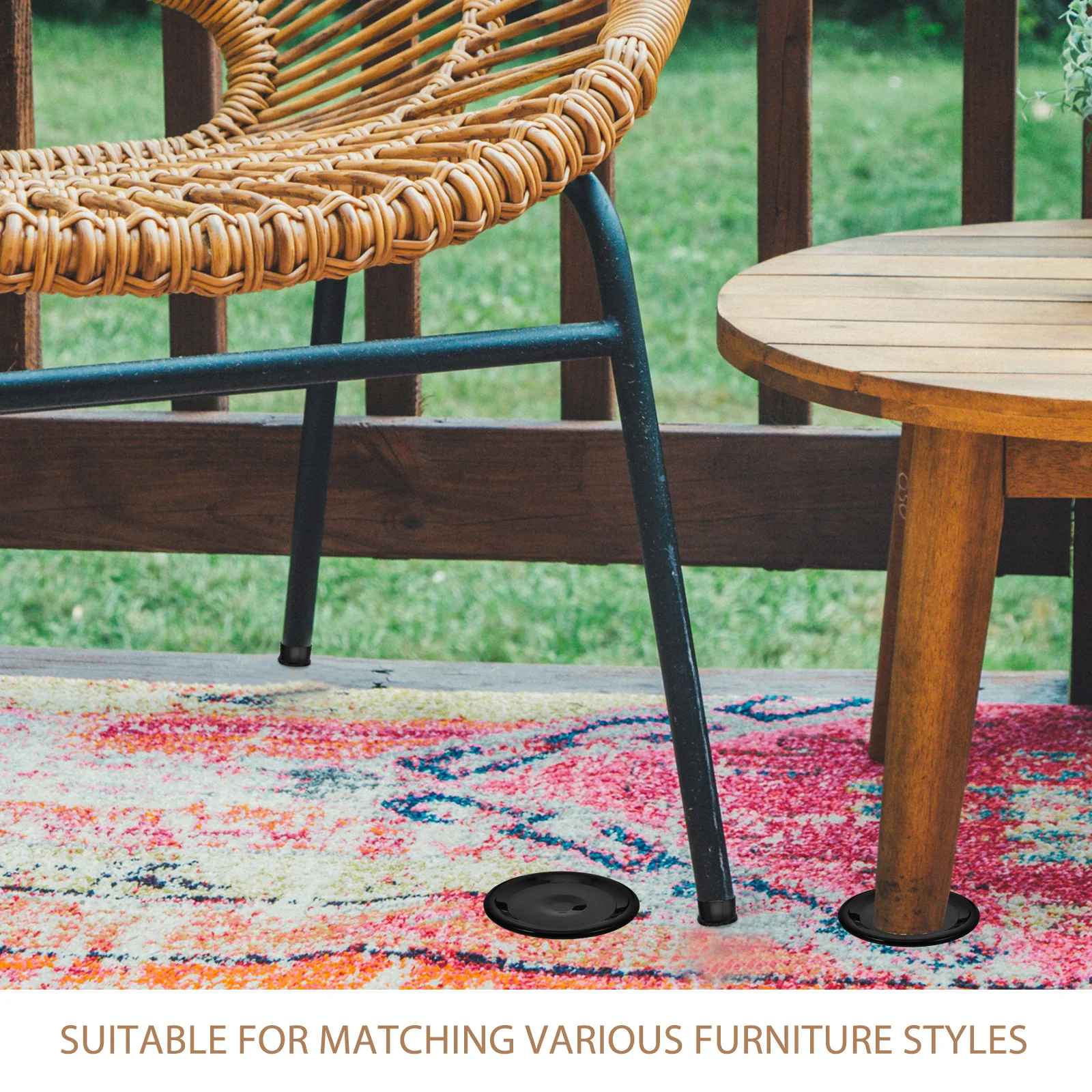 

8pcs Furniture Leg Pads Floor Protectors Non Slip Grippers Anti Slide Stoppers Carpet Protectors For Chairs Tables Home Office