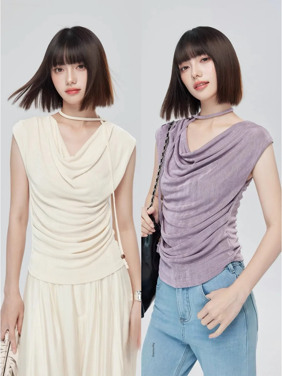 

Ayemorrey Fraance, высокоэластичный жилет с конвертом, женский облегающий вязаный топ без подошв