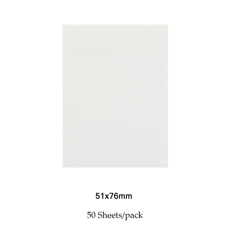 50 Stück transparente, wasserdichte Haftnotizblöcke, Notizblöcke, Posits für Schüler, Schreibwaren, Bürobedarf, 70 mm x 95 mm