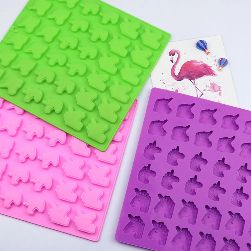 

36 Case Cream Mold Silicone Unicorn Cake Baking Cube Tray Baking Mold DIY Candy Jelly Chocolate Maker Ice Tool