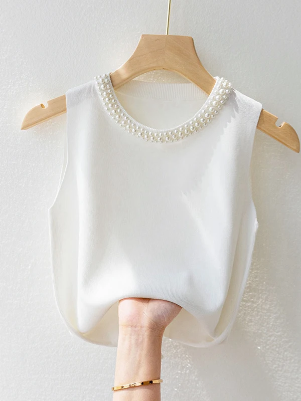 Summer 2026 New Style Knitted Strap Vest Women's Fashion Small Fragrance Wind Sleeveless Base Layer Inner Wear Top