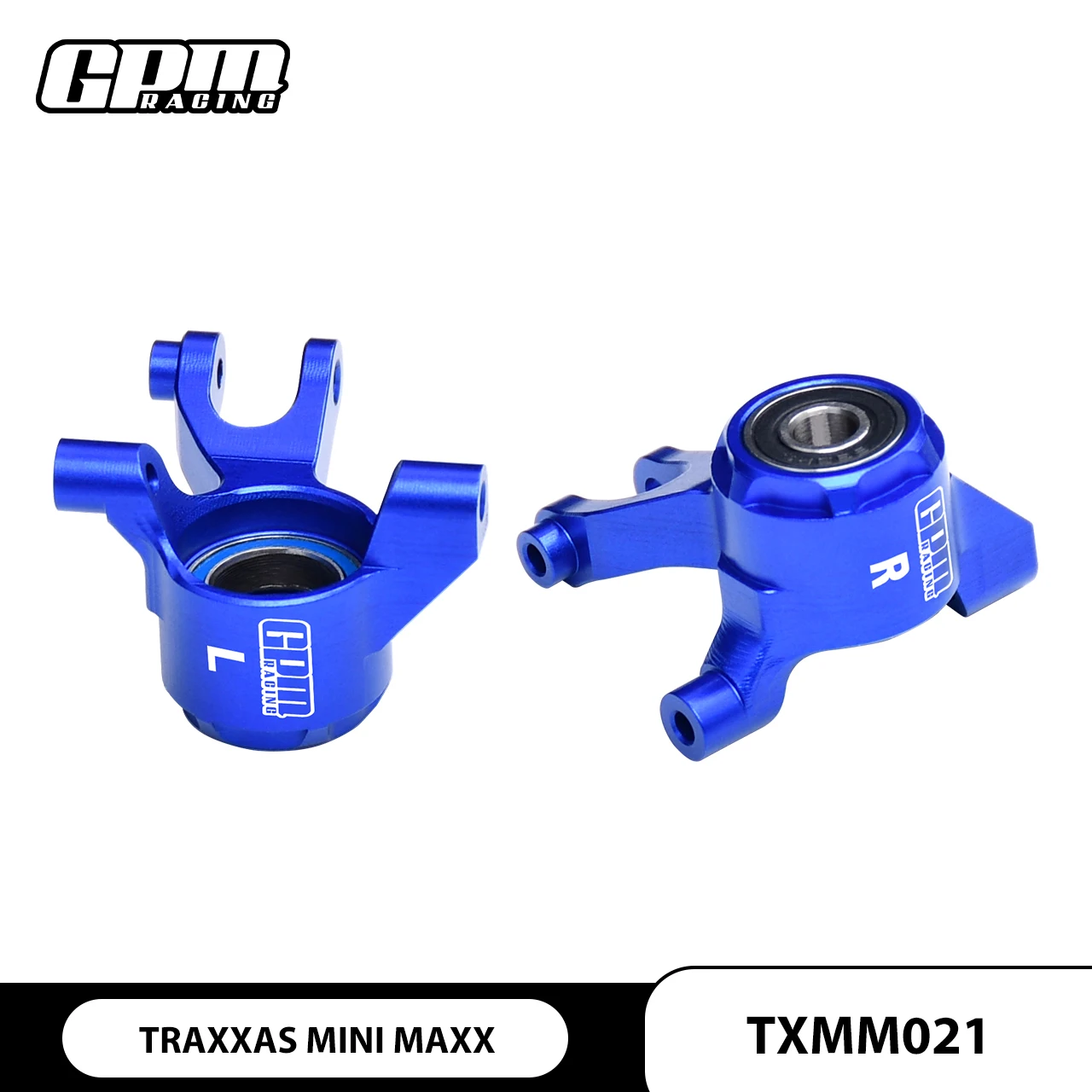 

GPM 7075 Alloy Front Steering Blocks & Oversize Bearing For TRAXXAS Mini Maxx）