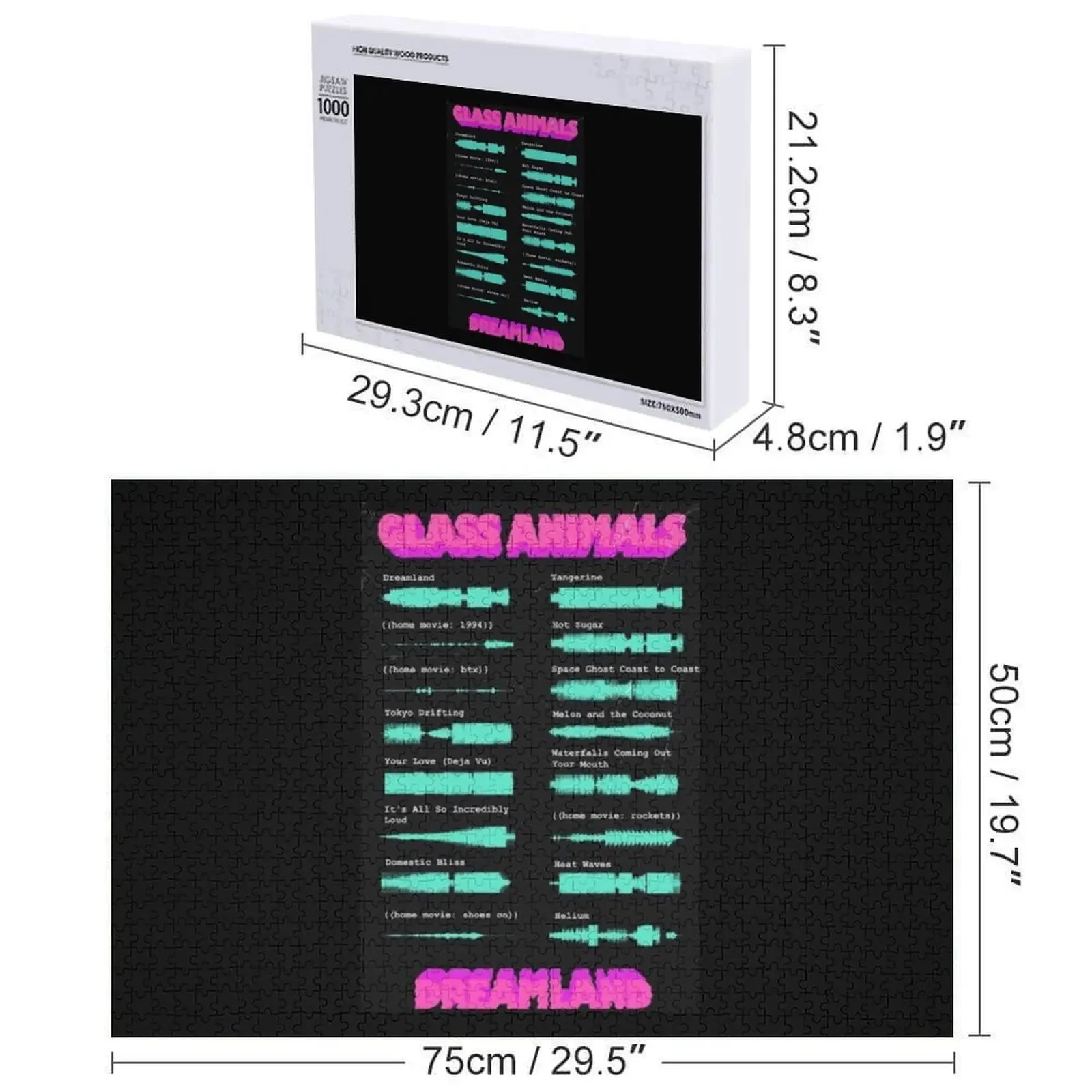 จิ๊กซอว์แก้วรูปสัตว์ดินแดนมหัศจรรย์ จิ๊กซอว์แบบกำหนดเอง จิ๊กซอว์สำหรับเด็ก จิ๊กซอว์ไม้สำหรับผู้ใหญ่