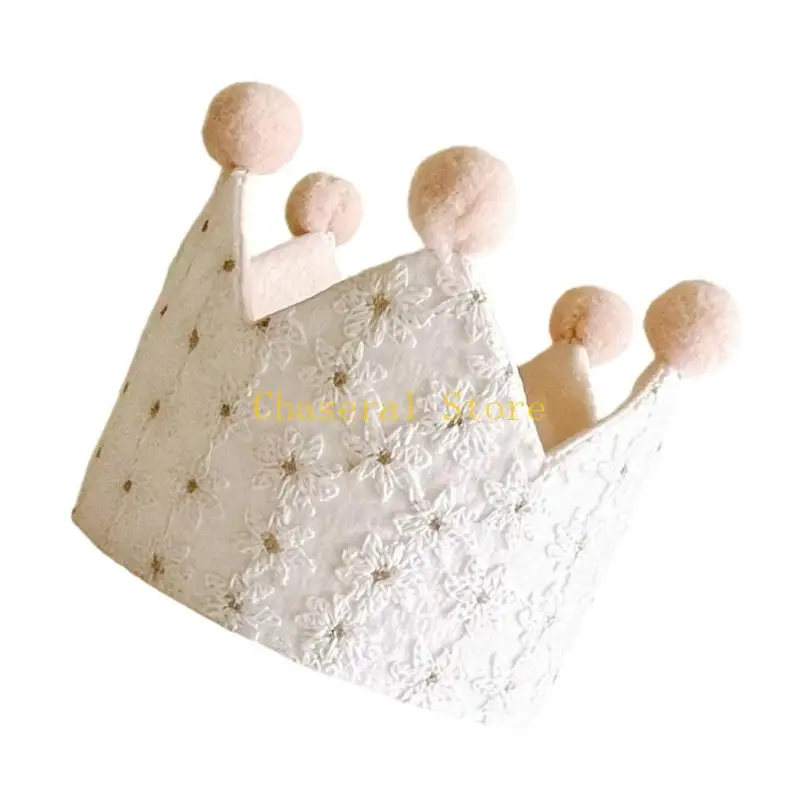 e7ce photoshoots الأزهار تتوج للطفل الملكي التصميم ثلاثي الأبعاد التطريز التنفس #2