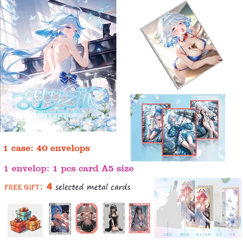 

2025 Goddess Story Dream YAKE Card Club Sweet Dream Journey Acrylic High Definition A5 Color Paper Anime Limited Rare Card