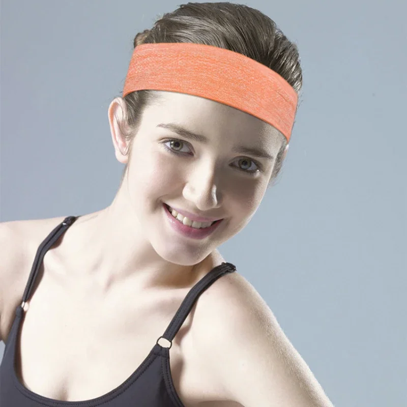 1 Pack Elastic Sweatband Yoga Running Fitness Headband Sports Hairband Basketball Gym Elastic Headband