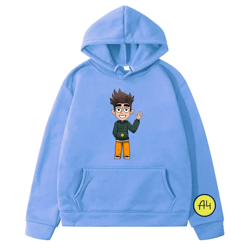 

Vlad A4 Printed Graphic Anime Hoodies Fleece Sweatshirts Мерч А4 Boy Clothes Kawaii pullover y2k sudadera kids clothes girls