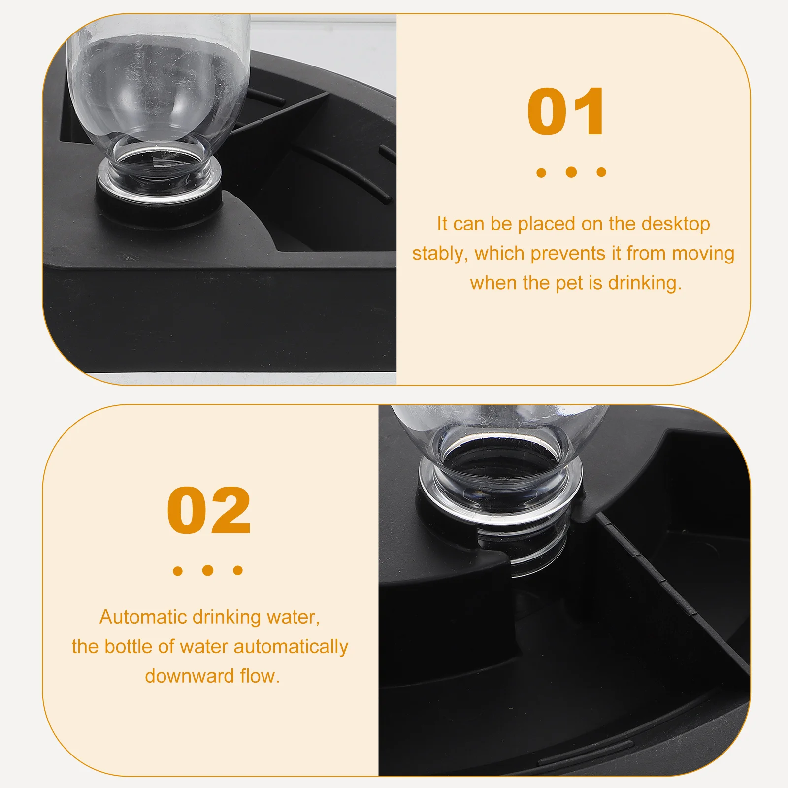 

Reptile Water Feeders 35 Medium Dispenser Crawling Pet Food Large Capacity Stable Desktop Turtle Drinker Pet