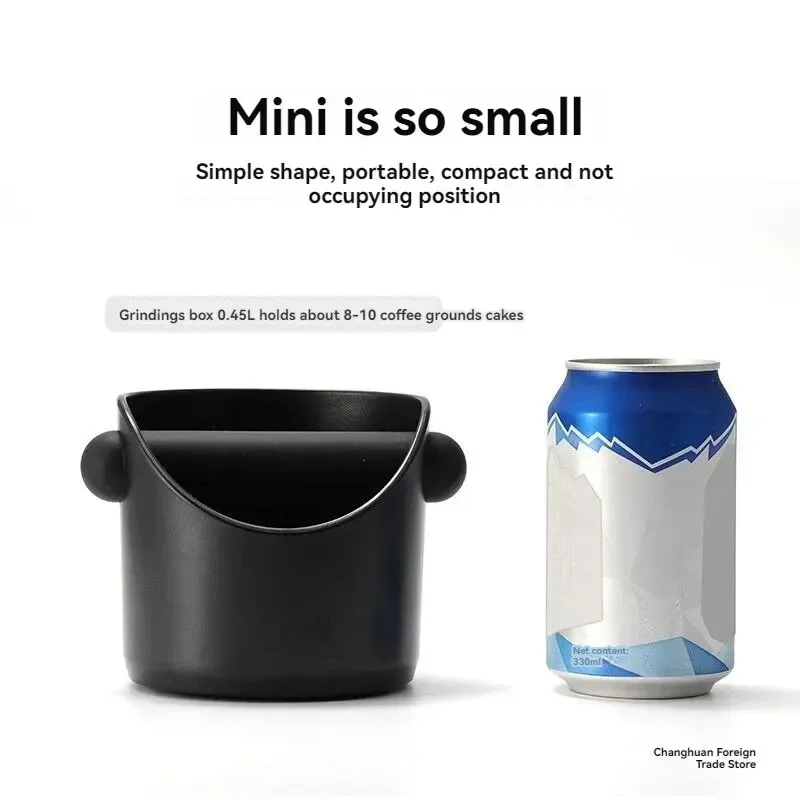 Recycling Bin Espresso Coffee Grounds Knockbox Bucket, Home Machine Handle Container Organizer with Dregs Slot and Waste