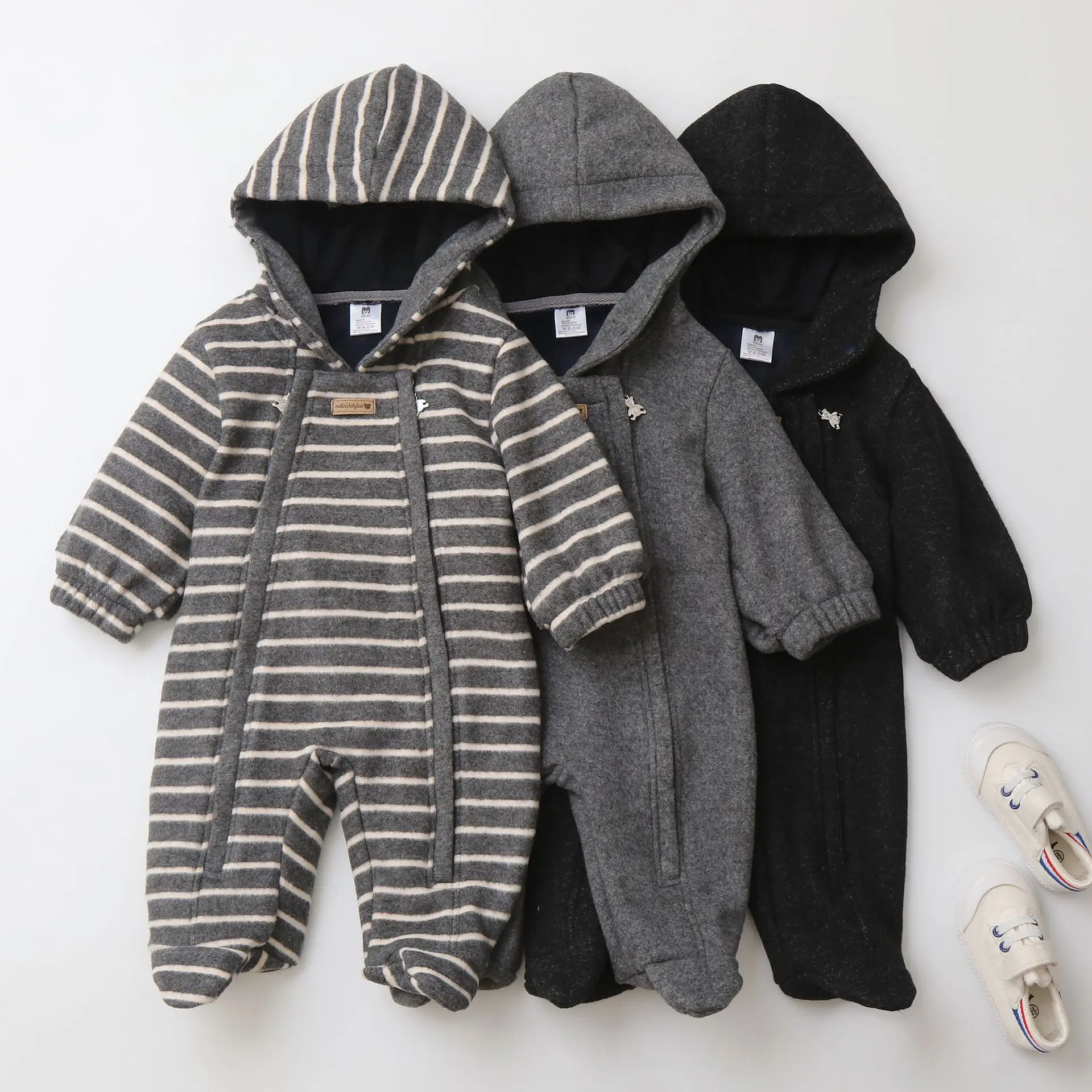 

Newborn Baby Clothes Autumn Winter Thicken Baby Boys Girls Rompers Cartoon Newborn Bodysuit Soft Warm Jumpsuit for Babies 0-12M