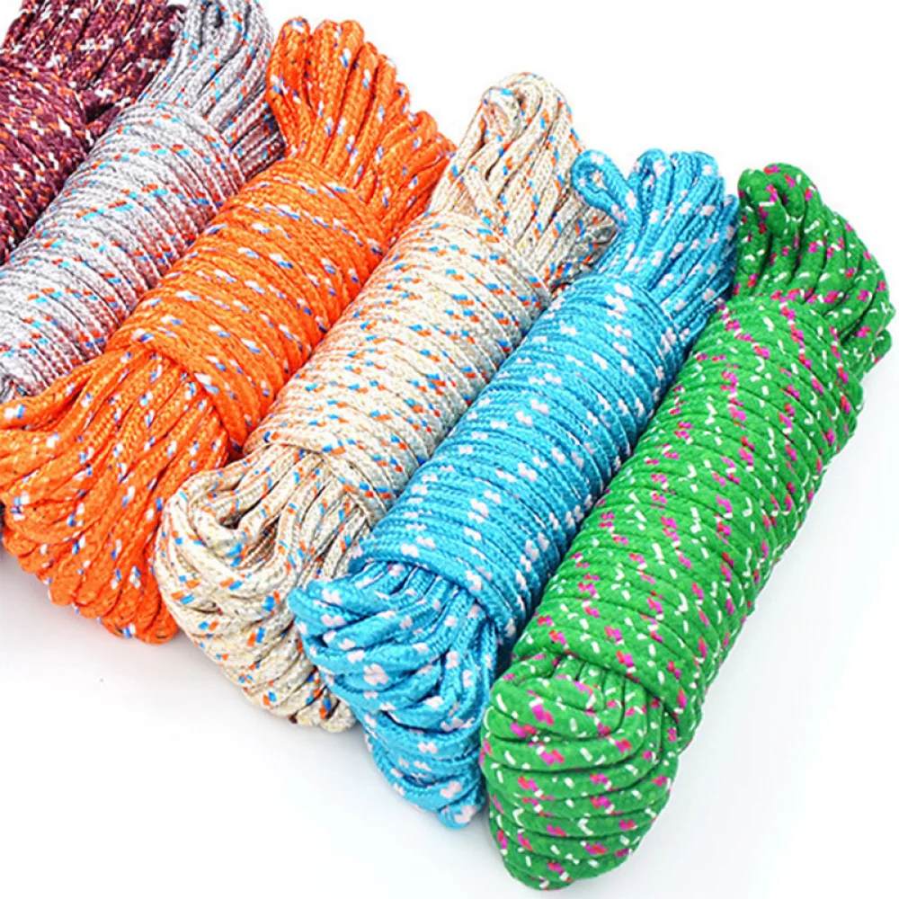 Sturdy Nylon Laundry Hanging Line Multi Purpose Drying Rope For Home Garden Balcony Camping Travel Accessory