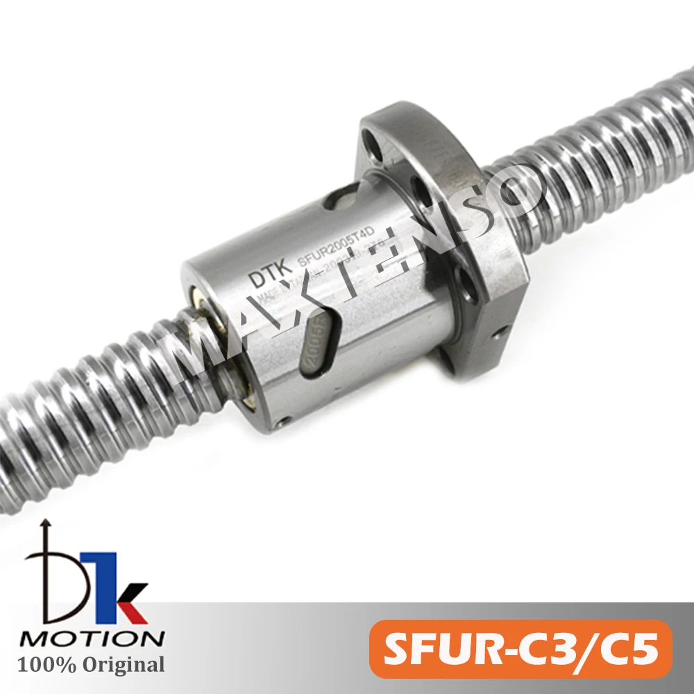 DTK SFUR2005 الأرض C3 C5 الرصاص 5 مللي متر الكرة اللولبية 300 400 500 600 مللي متر Ballscrew الموضوع رمح عالية الدقة شفة طحن المغزل TBI