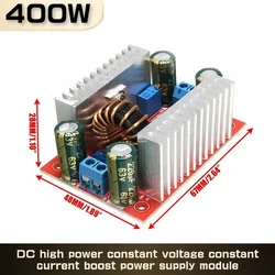 DC 400W 15A Step-up Boost Converter Constant Current Power Supply LED Driver 8.5-50V to 10-60V Voltage Charger Step Up Module