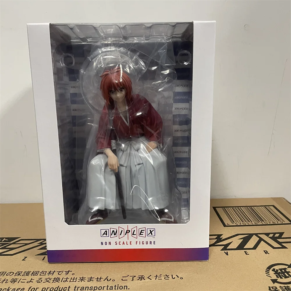 In Stock Original Anime Rurouni Kenshin Kenshin Himura Non Scalefigure PVC Action Figure Cartoon Toys Collector 15.5cm Model