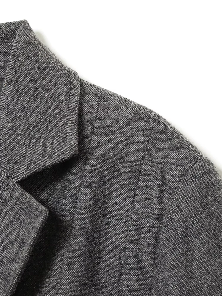 Europäischer und amerikanischer Stil 2025, neue Damenbekleidung, einfache langärmelige Anzugjacke mit Gürtel und Schlitzhose