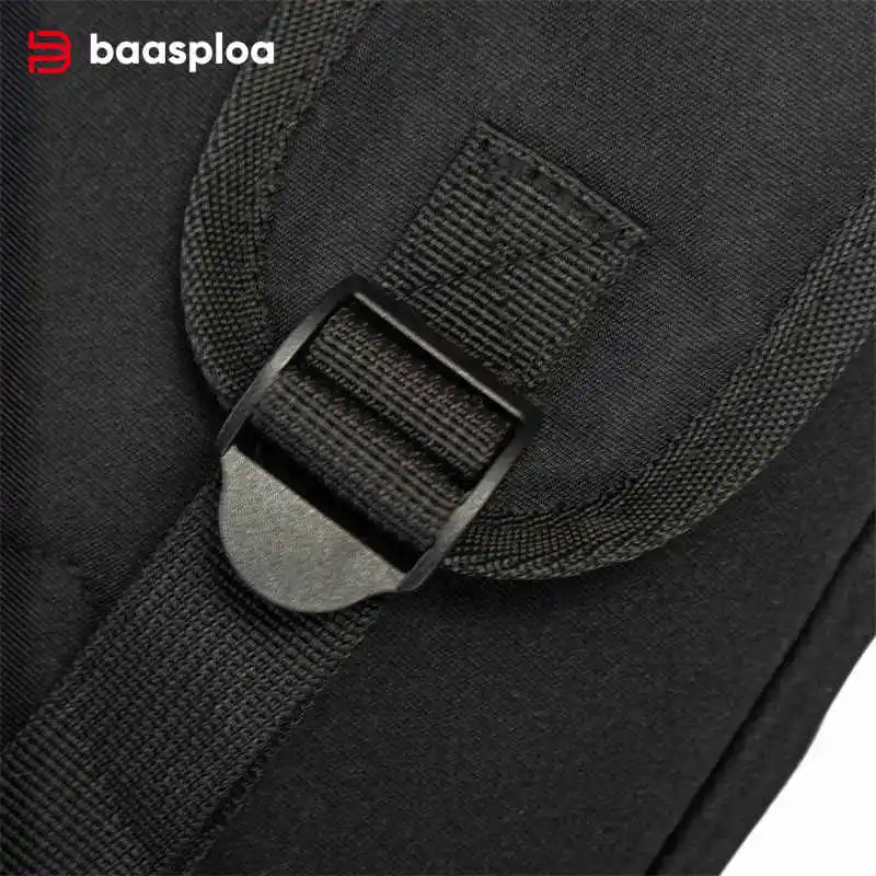 Baasploa Men Shoulder Bag Waterproof Large Capacity Outdoor Sports Hiking Chest Bag Backpack with Multi-Pocket Crossbody 2024