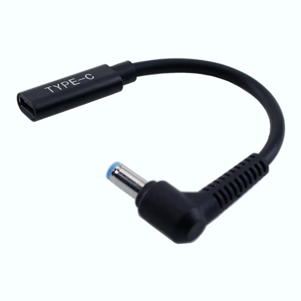 USB Type-C Female to DC 5.5 * 1.7mm Male Plug Fast Charging Power Cable DC5517 PD Decoy Laptop Connector Charger