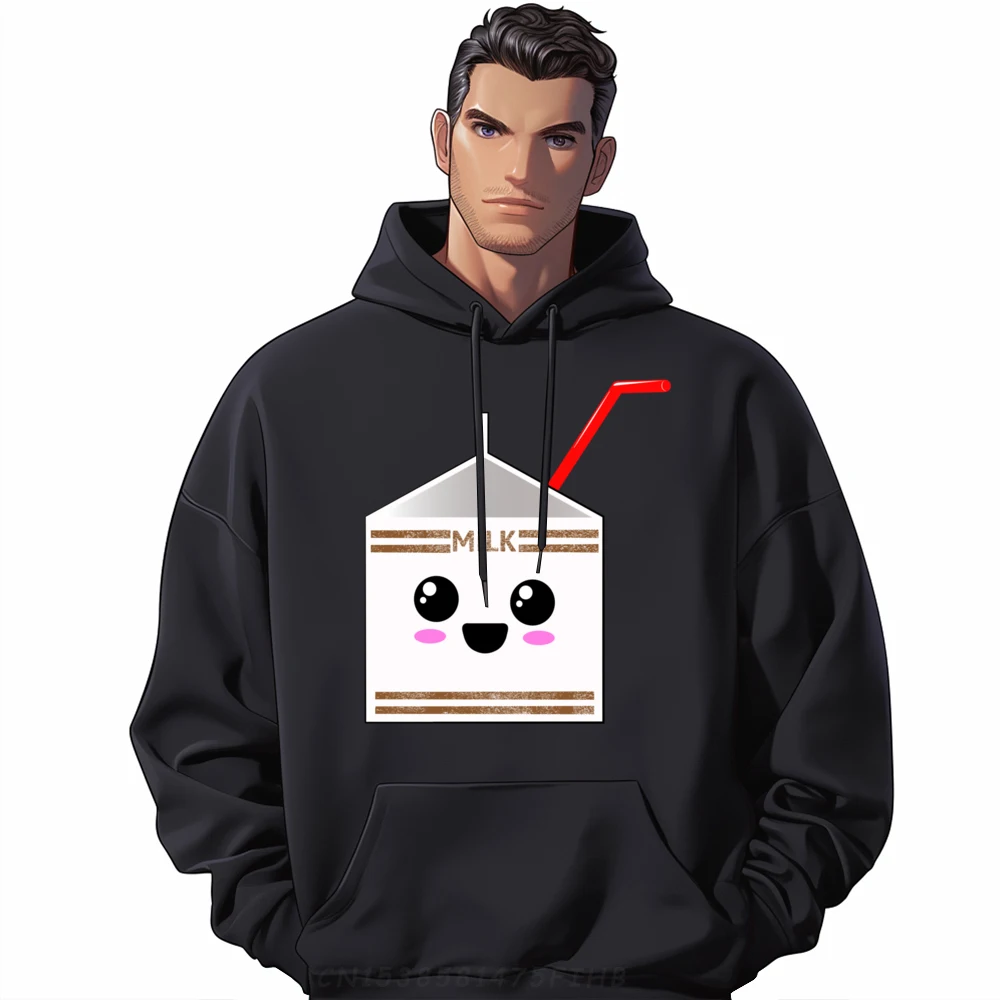 

Super Cute And Fun Milk Carton Costume Grahpic Tee Hoodie Men's Sweatshirts Geek Christmas Sweater