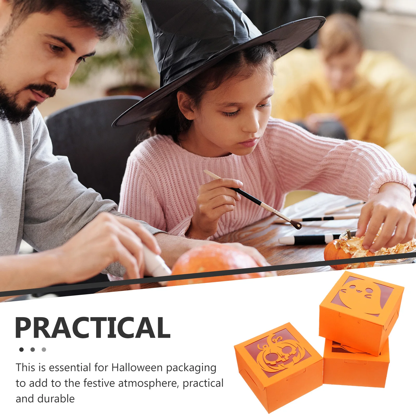 

30Pcs Halloween Gift Box Cartoon Design Empty Box for Chocolates and Treats Festive Occasions Multi-Function Candy Container