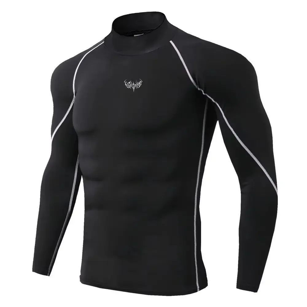 Men Sport T-shirt Quick Dry Bodybuilding Running Shirt Long Sleeve Compression Top Gym T Shirt Men Fitness Tight Men Underwear view 3