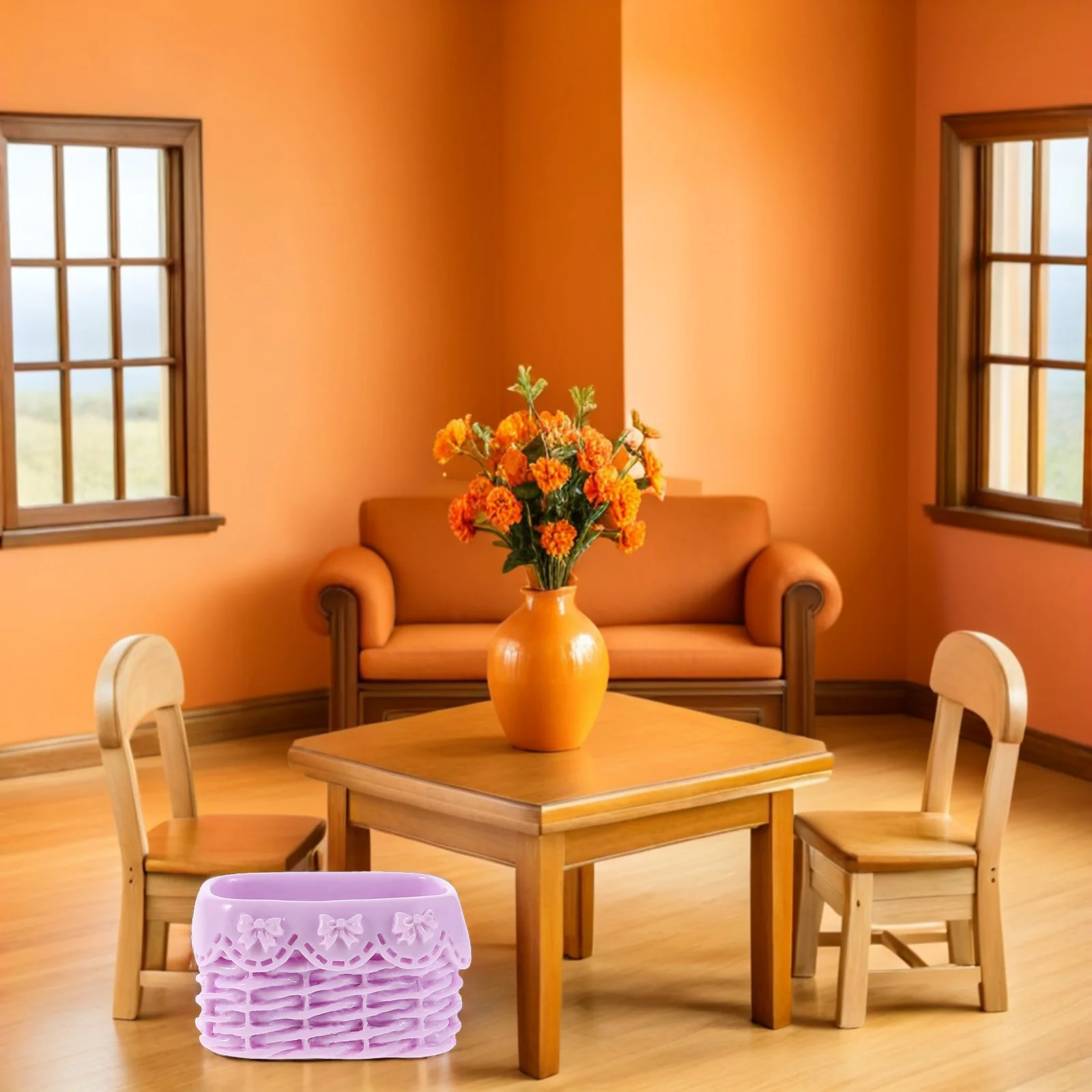 

18Pcs Miniature Woven Imitation Rattan Basket Kitchen Storage Containers Fairy Garden Basket Decoration Pretend Play