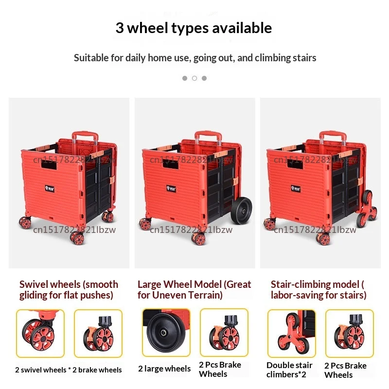 Folding Box Truck Collapsible Shopping Truck FOR Taller People Dimensions