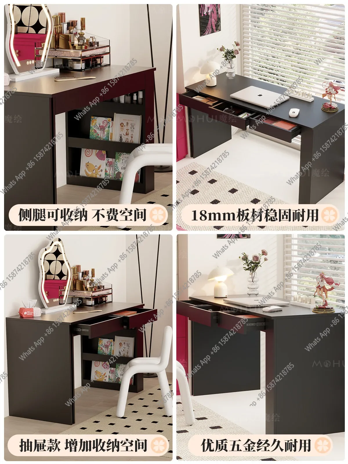 

Xx Modern Simple Desk Storage Cabinet Integrated Household Computer Desk Study Desk