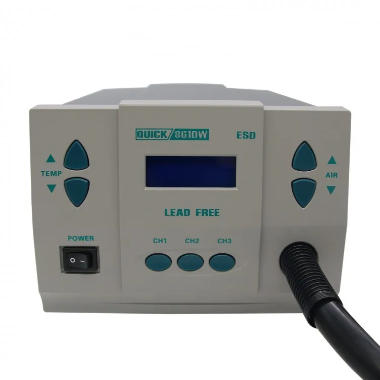 High-Power Hot Air QUICK Soldering 861DW 1000W 220V Digital Rework Station