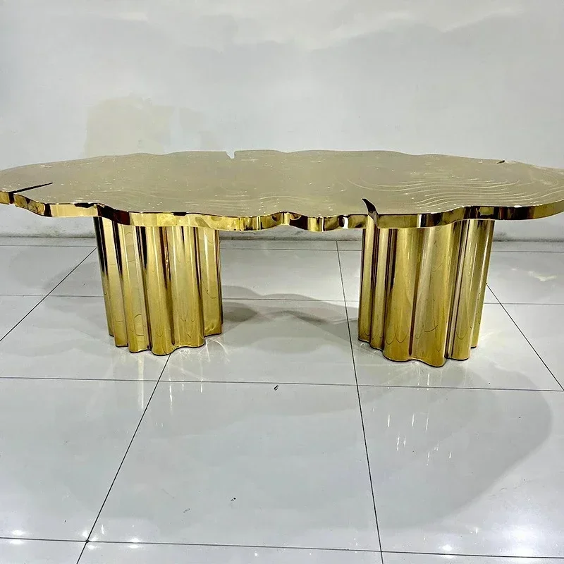 Villa home irregular designer high-end dining table