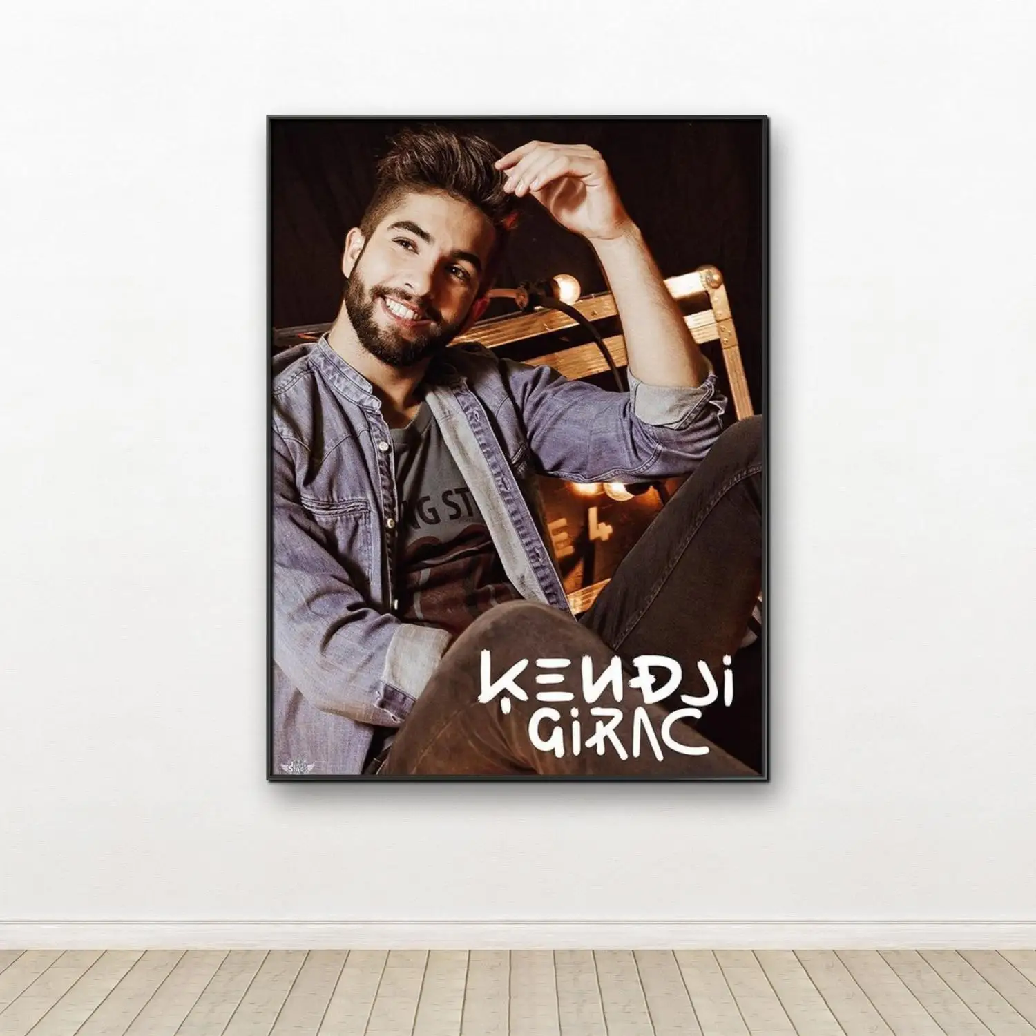 K-Kendji Girac Diamond Painting Kit French Singer Music Wall Painting Acrylic Gem Embroidery Home Wall Decoration Fan Gift