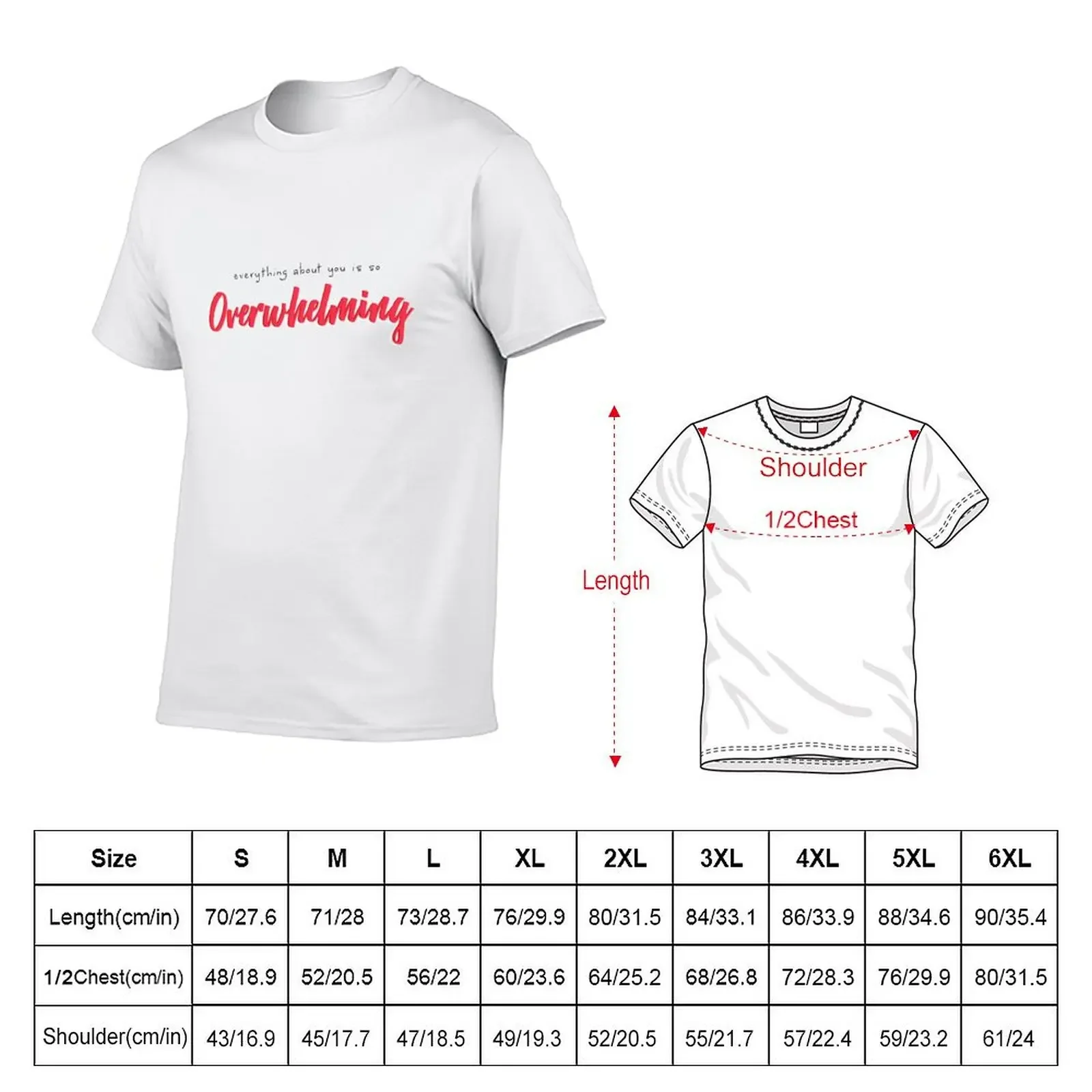 overwhelming T-Shirt cheap stuff plus size clothes basketball graphic tees cotton t shirt men