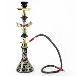 EVIL Arab Shisha Hookah Set with Single Hose Chicha Bowl Narguile Complete Glass Pipes Smoking Grass Hookah Accessories