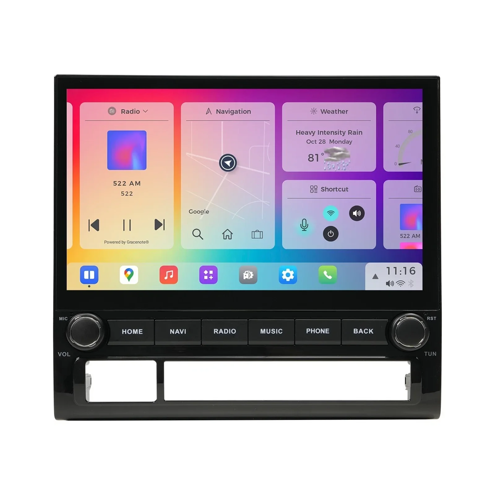 Auto Electronics Car DVD Player Qualcomm665 64G Radio Dashboard 10 Inch Android Car Player for Toyota Tacoma 2005-2015