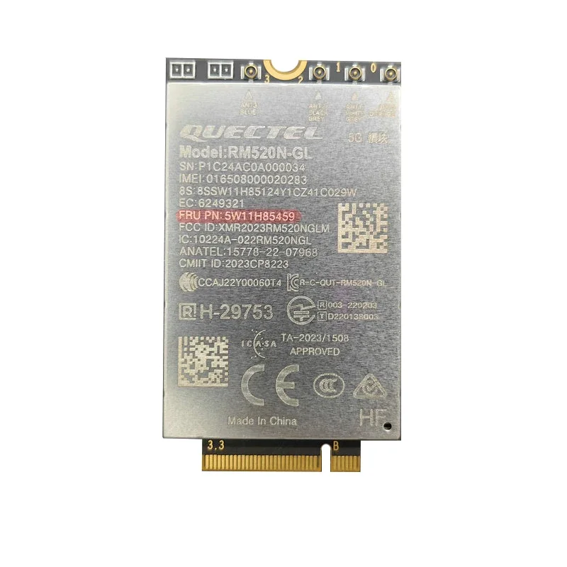Quectel RM520N-GL 5G Sub-6GHz Module 5W11H85459 MIMO WWAN Card For Thinkpad X1 2 in 1 Gen9 T16 Gen3 Magic Bay Studio Laptop