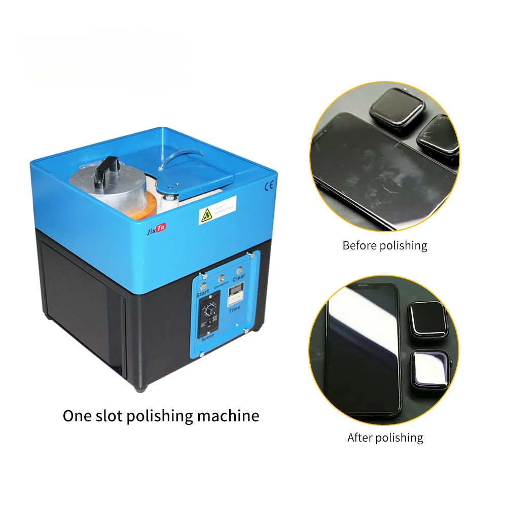 

One Slot Mini Polishing Machine for Lcd Oled Phone Screen Glass Polishing Scratches Refurbishment