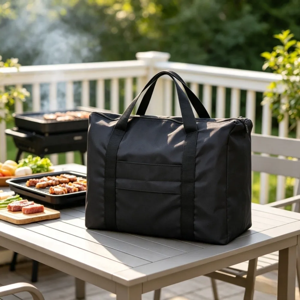 Electric For Grill Cover Made of 600D Oxford Fabric Dust Rain Sun Protection for Outdoor Cooking 14x16 to 16x38 Inches