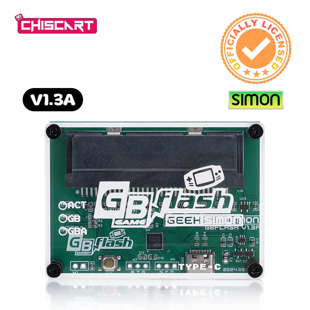 Chiscart Authentic Original Simon GBFlash Backup ROMs And Game Saves Write To Flash Carts For Game Boy GB GBA GBC Game Carts