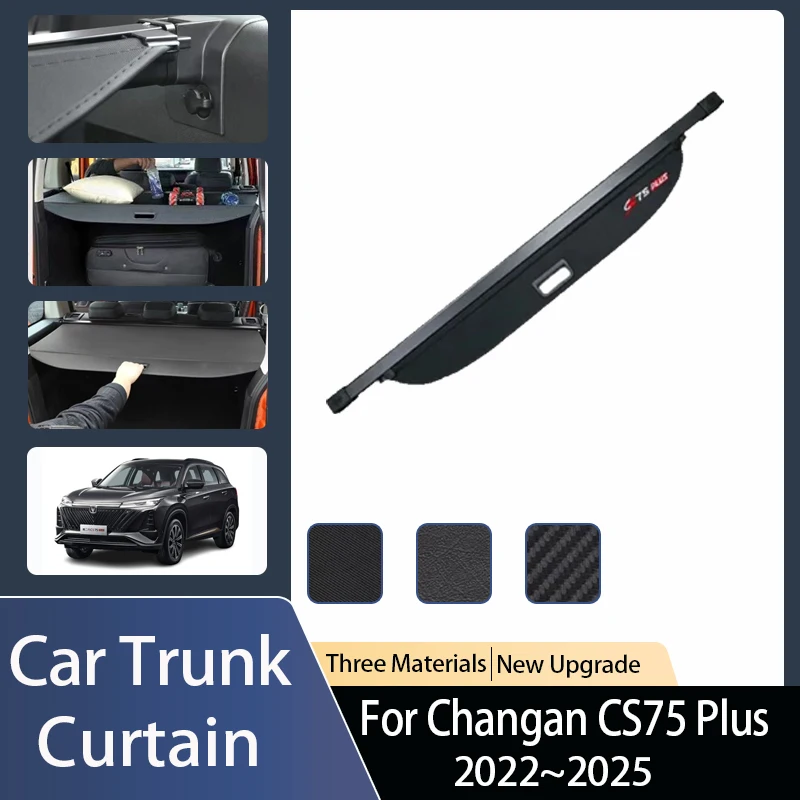 

Fit For Changan CS75 Plus 2022 2023 2024 2025 Car Trunk Curtain Cover Rear Trunk Rack Partition Shelter Luggage Auto Accessories