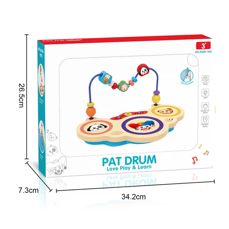 Baby Musical Instrument Hand Clap Drum Baby Toy Music Clap Drum Multi-functional Music Drum Educational Toy